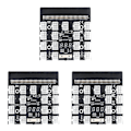 Miniatyrbillede 1 af 5: 3X Breakout Board 17 Port 6Pin LED Display Strømmodul Serverkort Adapter til 1200W 750W PSU GPU.pa