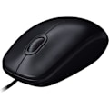 Miniatyrbillede 1 af 4: Logitech M90 USB mus med ledning, 1000 DPI optisk sporing, tohåndsbetjening, kompatibel med PC, Mac, bærbar computer, sort_paris