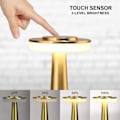 Miniatyrbild 3 av 5: 1 st Gold Portable LED Desk Lamp with Touch Sensor, 3 Brightness Levels