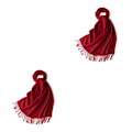 Pikkukuva 2 / 5: 1/2/3 unisex-huivit fransuilla Lämmin ja mukava putkihuivi tummanpunaiselle dark red 2Set