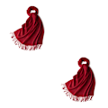 Miniatyrbillede 4 af 5: 1/2/3 Unisex Halskæde med Frynser Varmt og Hyggeligt Rørhalskæde til Mørkerød dark red 2Set