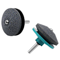 Miniatyrbillede 2 af 2: 2 stk slipeskiver til græsslåmaskiner til slibning af græsslåmaskineblade (cyanblå)