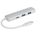 Pikkukuva 2 / 2: 4-in-1 Typ-C HDMI-muunnin Adapteri Hub Tukee 3840x2160/30HZ (Hopea)