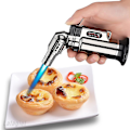 Miniatyrbillede 3 af 5: Metal Vindtæt Turbo Gas Lighter Svejsebrænder Køkken Madlavning Justerbar Flamme Kraftfuld Sprøjtepistol Cigar Lighter Til Mænd Gaver