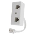 Miniatyrbild 3 av 3: 2X 6P4C RJ11 Hane till Dubbel Hona Telefonlinje Splitter Adapter.pa