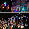 Miniatyrbild 5 av 5: Solcellslingor för utomhus, 22M 200 LED jul (flerfärgad)