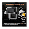 Miniatyrbilde 3 av 5: W10284885 Erstatningsknott for Brenner, Passer til Gasskomfyr/Ovn, Erstatter WPW10284885 AP6018699 PS1.pa