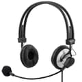 Headset, volymkontroll på kabeln, 2 x 3,5 mm, 2 m kabel