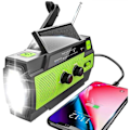 Pikkukuva 1 / 5: Paris Aurinkokennoradio AM/FM kampiradio kannettava USB-hätäradio 4000mAh akulla ja käsikammella retkeilyyn ja matkustamiseen