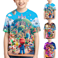 Pikkukuva 2 / 3: Poika Nintendo Super Mario Run graafinen T-paita piirretty lyhythihainen C