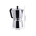 Miniatyrbillede 4 af 5: Kaffekande Espressomaskine Moka Pot, Espressomaskine til Komfur til Fantastisk Smagfuld Espresso til Electri.pa