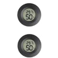 Mini hygrometertermometer, LCD digital hygrometer, liten inomhushygrometertermometer, hemtermometerhygrometer, reptil 2st