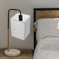 Miniatyrbillede 4 af 4: Linne rektangulær lampeskærm, linne gulvlampe skærm, bordlampe skærm, lysegrå 14x14 Light Grey 14x14x20cm