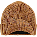 Miniatyrbillede 2 af 5: Hatt med skygge til mænd, vinter, strikket, tyk, udendørs Camel Camel One Size
