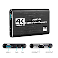 Miniatyrbillede 4 af 5: 2X Video Capture Card 4K Skærmoptagelse USB3.0 1080P 60FPS Spiloptagelsesenhed.pa