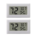 Miniatyrbillede 1 af 5: Paris_Mini LCD Hygrometer / Termometer Hvid 2-pak