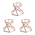 Miniatyrbilde 3 av 5: 1/2/3/5 Glassobjektiv med kule stativ for mineralprøver Hexagon Rose Gold Hexagon Rose Gold 3Set