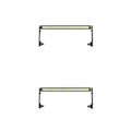 Miniatyrbilde 1 av 5: 1/2/3/5 Lyssterk LED Lyslist Taklampe for SCX10 D90 1/10 Skala 147mm for Wrangler 147mm for Wrangler 2Set