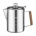 Miniatyrbillede 1 af 5: Kaffekolbe til Komfur til Camping, Perkolator Kaffekande Rustfrit Stål Kaffemager Camping
