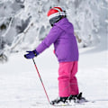 Miniatyrbilde 3 av 4: Vinterhansker for barn, snø- og skihansker, ungdomshansker for kaldt vær for ski Purple