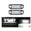Miniatyrbild 4 av 4: 1 par LED-nummerplåtsljus för Volvo C70 S40 S60 S80 V50 V60 V70 Xc60 Xc70 Xc90