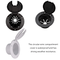 Pikkukuva 5 / 5: 1/2 Elkabel Sladd Hatch Junction Box Suoja RV Musta Black 1 Pc