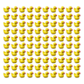 Miniatyrbillede 4 af 5: 100/200 stk Mini Gummi Ankor Miniatyr Harts Ankor Gul Tiny D 200stk gul 200stk 200pcs yellow 200pcs