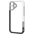 Miniatyrbillede 1 af 4: Bumper iPhone 16 Sort/Hvid