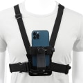 Miniatyrbild 1 av 5: Mobiltelefon Bröstfäste Sele Remhållare Clip Bröstband set