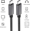 5m USB-C - USB-C 3A laddkabel / snabbladdning QC3.0 60W