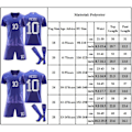 Pikkukuva 2 / 2: 2022 Argentiinan No. 10 Messi Jalkapallopaita Lapset Jersey Set Jalkapallovaatteet, Lapset Nuorten Jalkapallopaita 28