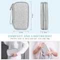 Miniatyrbilde 2 av 5: Dobbeltlags veske for elektronisk tilbehør, kabelorganisator, universell reiseveske for dingser, kabler, powerbank, USB-minne, lader, harddisk A-grey