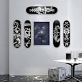 Miniatyrbillede 2 af 5: 6 Pak Skateboard Flydende Dæk Display Vægmonterings Rack Holder Hænger Passer til Hjemmeopbevaring Display.pa