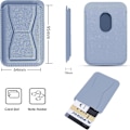 Miniatyrbilde 5 av 5: MagSafe-kortholder, skinntelefonlommebok med magnetisk stativ fingergrep for iPhone 15/14/13/12-serien