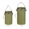 Miniatyrbilde 2 av 5: Utendørs camping piknik gass tank oppbevaringsveske Beskyttelse for etui Bærbar vannflaske beskyttelse Lykt oppbevaringspose Large Mud
