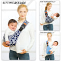 Miniatyrbild 3 av 5: Paris_Babysele - 2024 Ny Babysele Bärsele Nyfödd till Småbarn, Justerbar