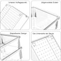 Miniatyrbilde 4 av 5: Oppbevaringsboks 16 deler organiseringsboksesett, akryl organiseringssystem (16 deler), stablebar, transparent oppbevaringsboks uten lokk
