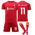 Miniatyrbilde 1 av 2: 22/23 Liverpool Hjemme Salah Mane Fotballdrakt Treningsdrakter M.SALAH NO.11 L M.SALAH NO.11 L