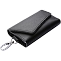 Miniatyrbild 2 av 4: Genuine Leather Key Case, Car Key Bag with Key Chain, Multifunctional, Large Capacity Key Pouch