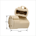 Miniatyrbilde 2 av 5: G9 Lampeholder Adapter - Perfekt for Halogenlamper, Taklamper, Spotlights og Mer