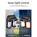 Miniatyrbillede 2 af 3: Dobbelt LED Solcellelampe til Facade Vægbelysning—pa