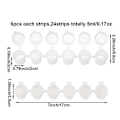 Miniatyrbilde 2 av 5: 24 Strips 5 ml Tomme Malingsstrips Malingskoppkrukker Klare Oppbevaringsbeholdere Malekunst Håndverk Suppl.pa