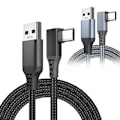 Miniatyrbillede 2 af 5: USB til USB-C Højhastighedskabel Vinklet USB-C Oculus Quest 2 5M Black Svart