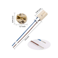 Miniatyrbillede 2 af 5: G9 Keramisk Sokkellampe med To Stifter