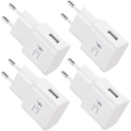 Miniatyrbillede 2 af 4: 4-pak 5V-2A USB-strømadapterstik Universal hurtigoplader til iPhone 12/11/X 8/7/6, Samsung Galaxy S22 S21 S20 S10 S5 S6 S7 S8 S9/Edge/P...