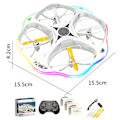 Miniatyrbild 4 av 4: Mini Drone for Kids, RC Drone with Running LED for Beginners, Dual Flight Modes and 3 Batteries, 3D Flip and Full Propeller Protection, Easy to Fly...
