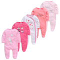 Miniatyrbilde 1 av 5: Vår Baby Pyjamas Jenter Gutter Jumpsuit 146% Bomull Pustende Myk Jumpsuit Grønn Green Green 6-9M