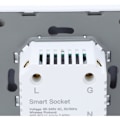 Miniatyrbillede 4 af 4: Smart Stikdåse 16A 1 Vejs Smart Vægpanel Hvid 95-245V-WiFi Version.pa