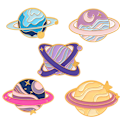 Miniatyrbilde 1 av 4: 5 stk Space Star Emalje Pins Utforsk Space Star Brosjer Klesmerker Smykketilbehør Barnegaver