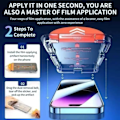 Miniatyrbillede 2 af 5: Nem Installation iPhone 15 Pro Skærmbeskytter HD Hærdet Glas—pa